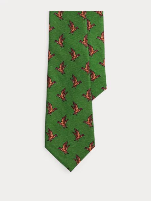 Polo Ralph Lauren Duck-Print Wool Challis Tie