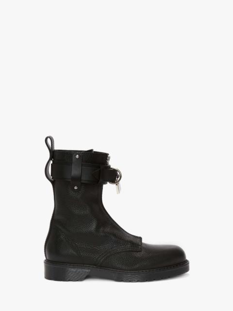 JW Anderson PADLOCK COMBAT BOOTS