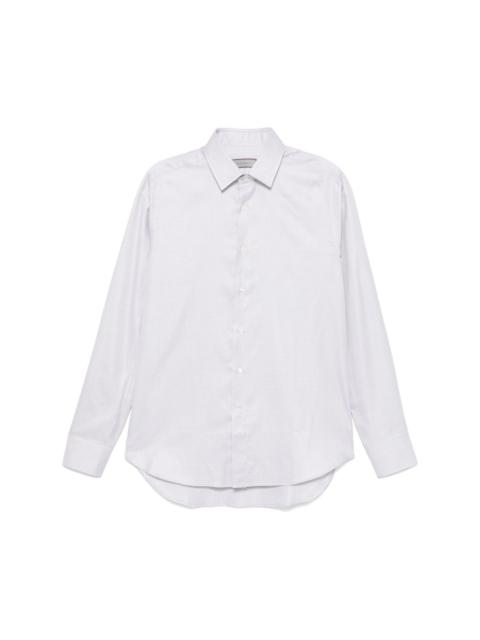 Canali geometric-print shirt