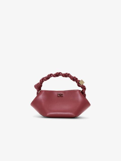 GANNI BURGUNDY MINI GANNI BOU BAG
