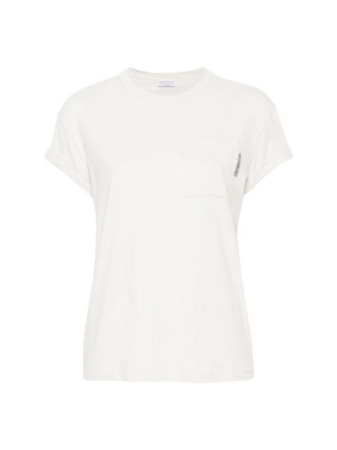 crystal-embellished short-sleeve T-shirt