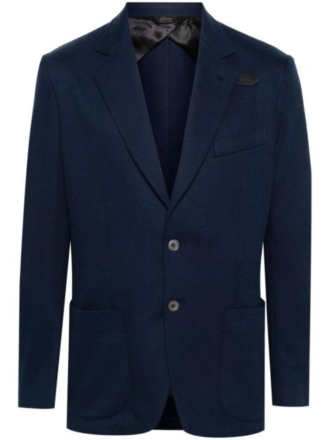 Brioni silk-blend knitted blazer