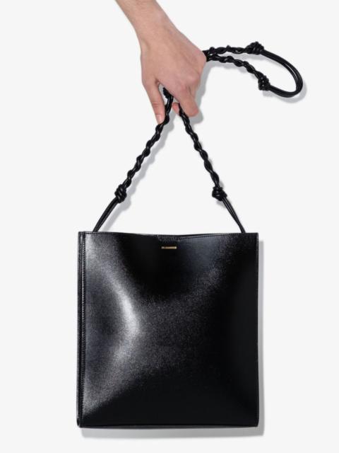 Black Tangle Medium Leather Cross Body Bag