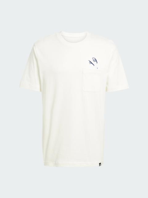 adidas Lounge Slides Graphic Pocket Tee