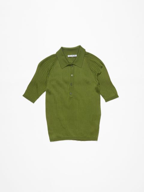 Acne Studios Short sleeve polo top - Green