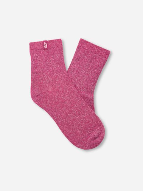 UGG ® Women's Lavinia Shimmer Quarter Cotton Blend in Chroma Pink