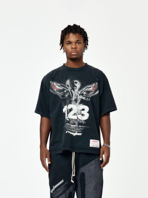 RIVINGTON roi Rebis IN TIMES LIKE THESE CVA TEE (MECH BLACK/GREY)
