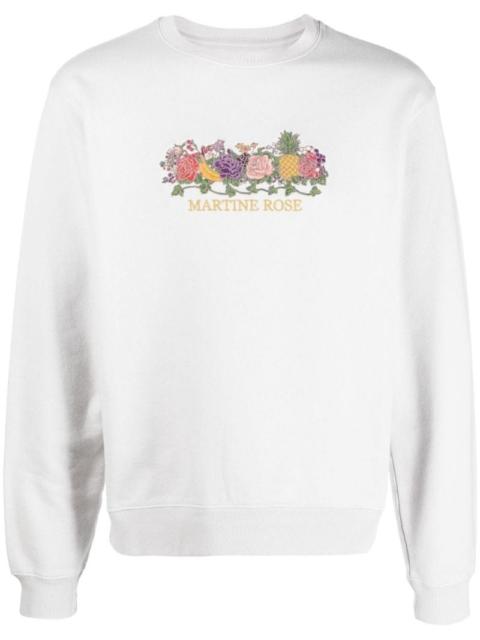 Martine Rose fruit-logo crew-neck sweatshirt