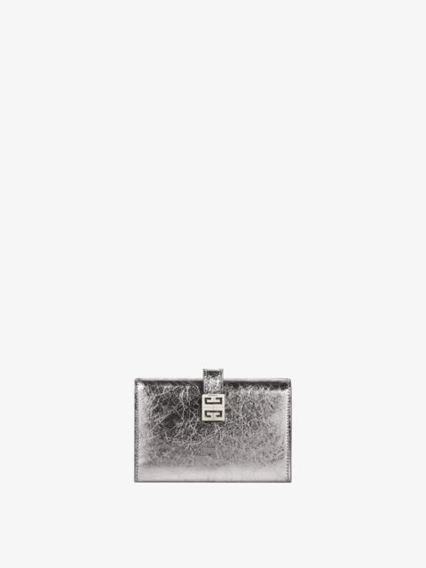 Givenchy 4G WALLET IN LAMINATED LEATHER