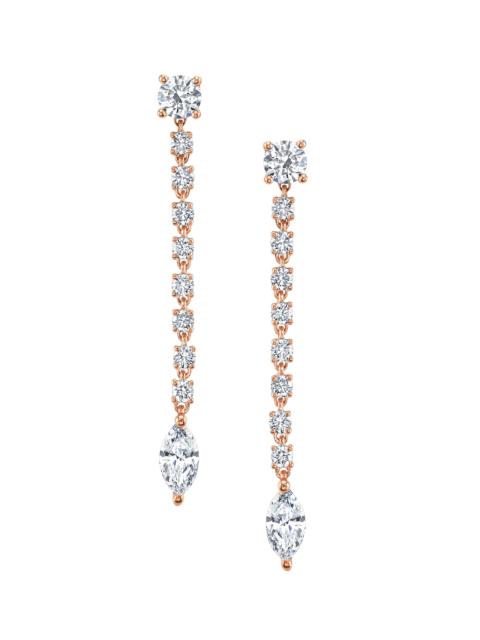 ANITA KO Women's Ropes 18K Rose Gold & 0.87 TCW Diamond Drop Earrings - Rose Gold
