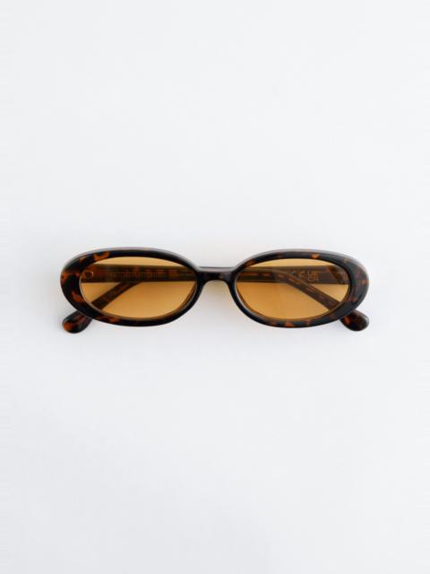 & Other Stories Slim Oval-Frame Sunglasses