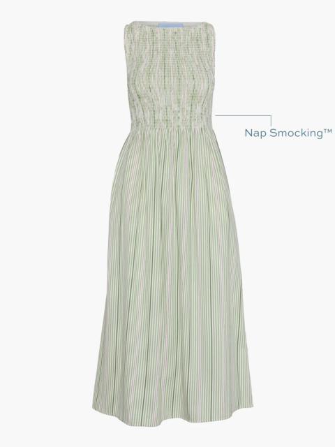 Hill House Home The Cosima Nap Dress - Green Jacquard Stripe