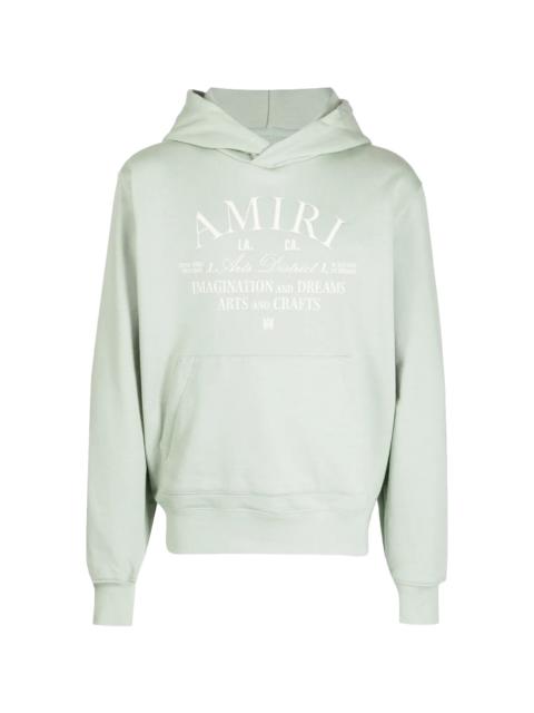AMIRI Arts District Logo Hoodie "Green / White" AW23MJG018 225