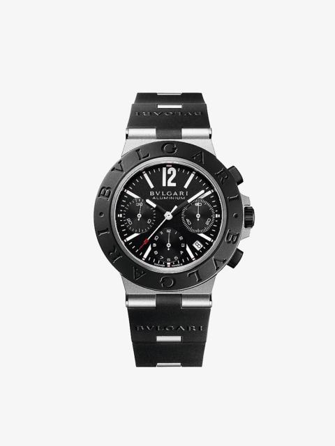 RE00017 BVLGARI BVLGARI aluminium and titanium automatic watch