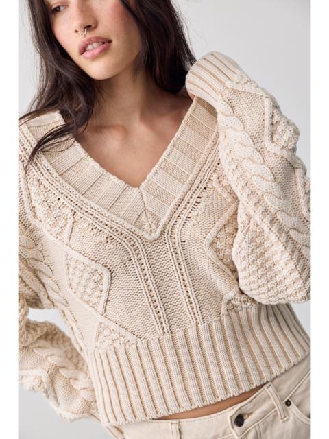 FREE PEOPLE We The Free Addison V-Neck Sweater