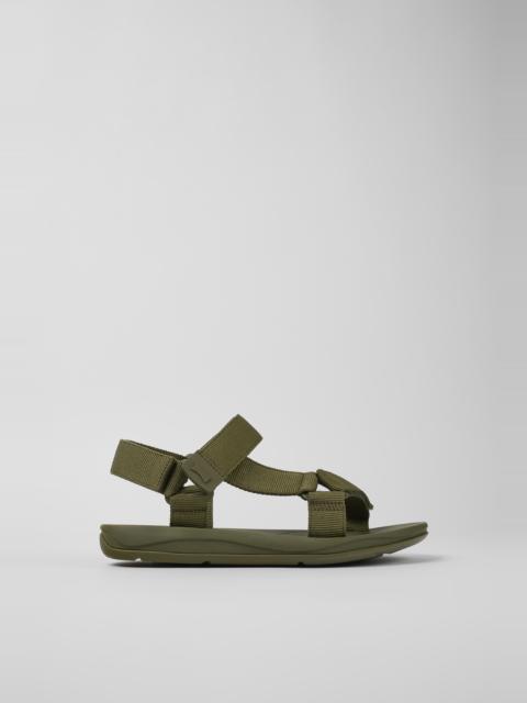 CAMPER Match Green Textile Sandal for Men