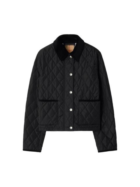 Burberry quilted cropped jacket