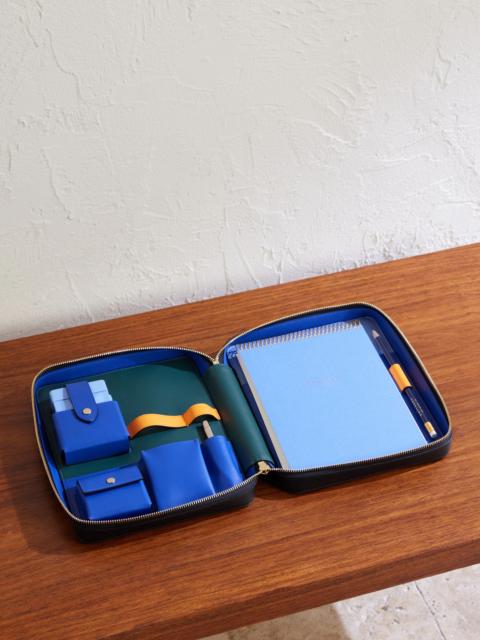 Smythson Panama Cross-Grain Leather Artist Folio Stationary Set