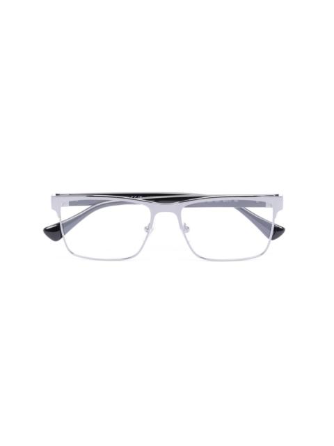 VERSACE signature Medusa-plaque square-frame glasses