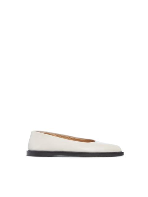 GABRIELA HEARST Kati Ballerina Flat Shoe in Cream Leather