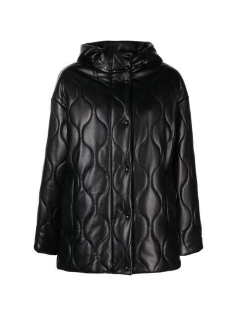 Everlee quilted faux-leather jacket