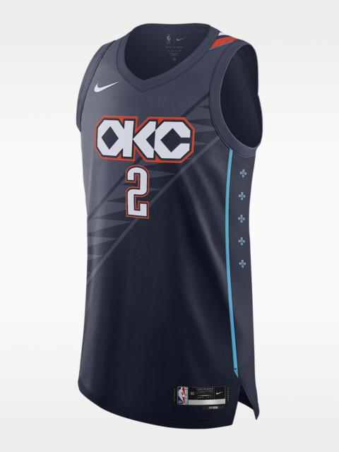 Nike Shai Gilgeous-Alexander Oklahoma City Thunder City Edition Men's Nike Dri-FIT ADV NBA Authentic Jers