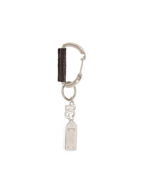 Dolce & Gabbana DG logo plaque keyrings