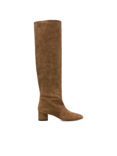 Aeyde 45mm knee-high suede boots