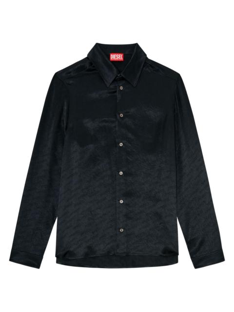Diesel Men's Kinny Satin Shirt - Black