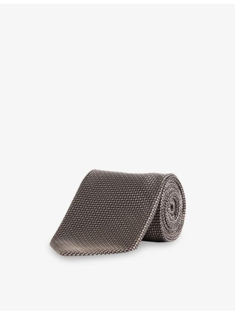 TOM FORD Geometric-Pattern Silk Tie