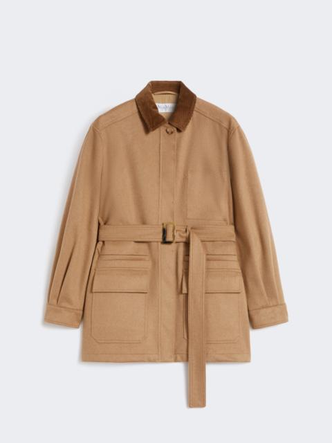 Max Mara LEVA Short, water-repellent camel jacket