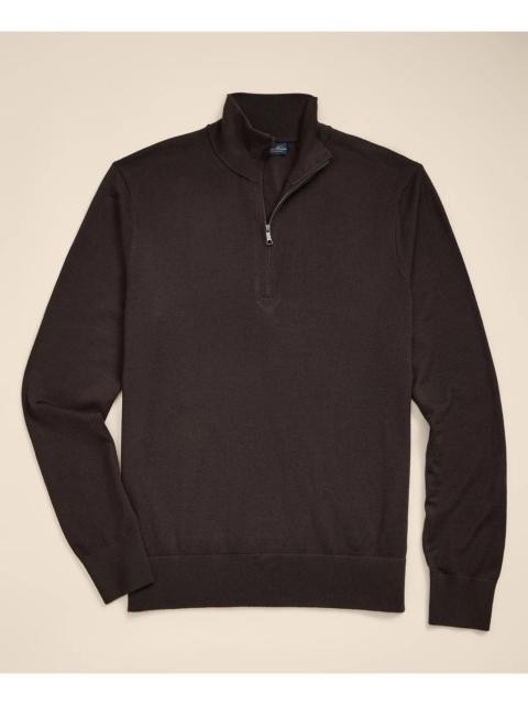 Brooks Brothers Ultimate Merino Wool Quarter-Zip Sweater