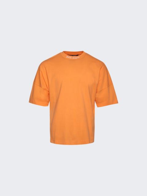 Palm Angels Classic Logo Mock Neck Over T-Shirt Orange