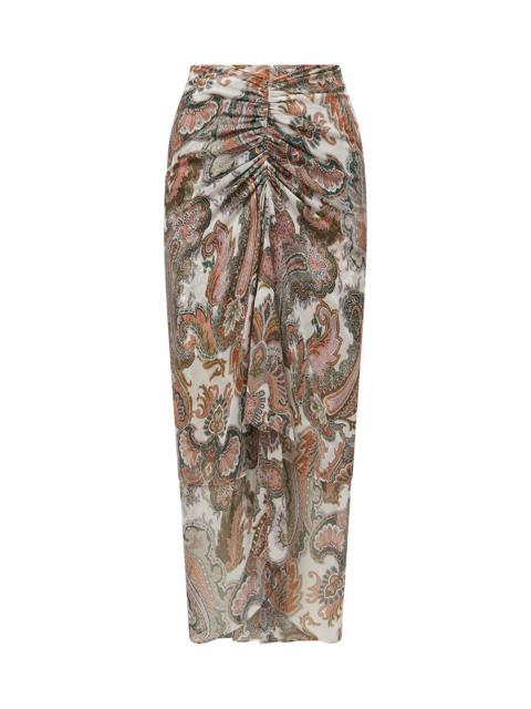 VERONICA BEARD SIRA SILK SKIRT