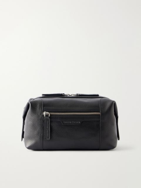 OFFICINE CREATIVE Jules/008 Full-Grain Leather Wash Bag Black