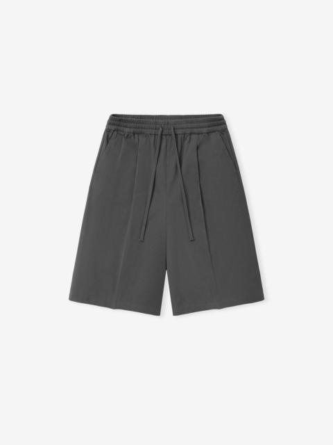 ESSENTIALS Cotton Twill Relaxed Drawstring Short