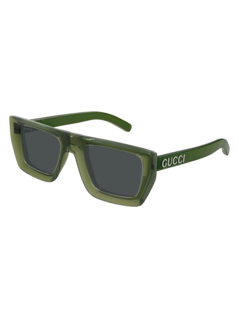 GUCCI Men's Sunset Boulevard GG1723S 51MM Rectangular Sunglasses - Grey Green