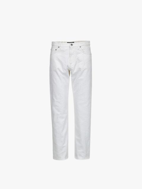 MCM Men’s Cubic Monogram Denim Jeans in Sustainable Cotton