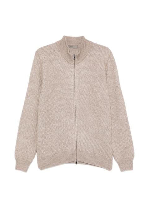 CORNELIANI zip knitted cardigan