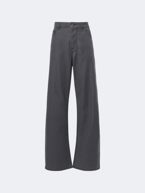 Miu Miu Chambray wide-leg pants