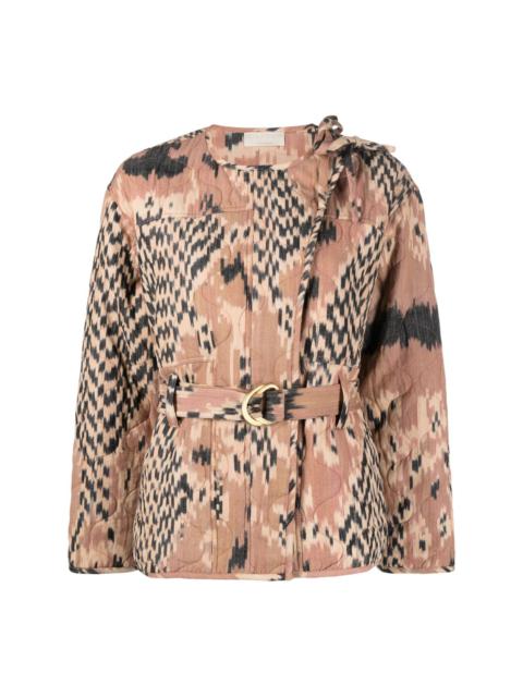 ULLA JOHNSON graphic-print cotton jacket