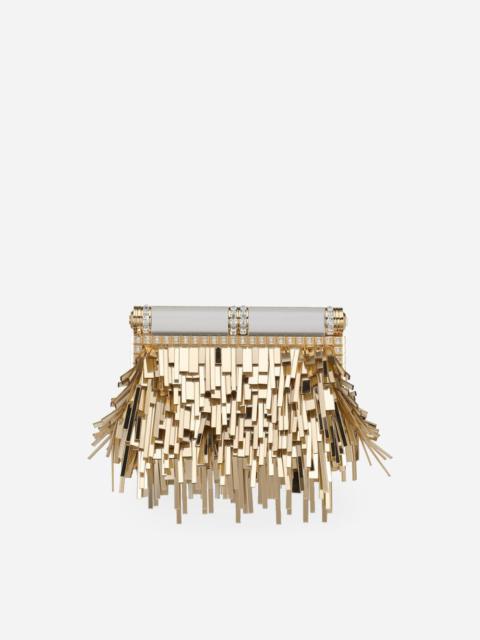 Dolce & Gabbana Mordore nappa bag with fringing