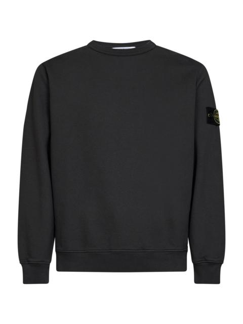 Stone Island Lead grey organic stretch cotton crewneck sweatshirt