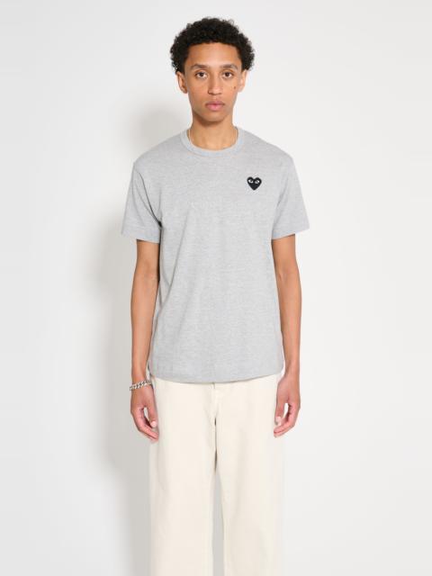 COMME DES GARÇONS PLAY SMALL HEART T-SHIRT GREY