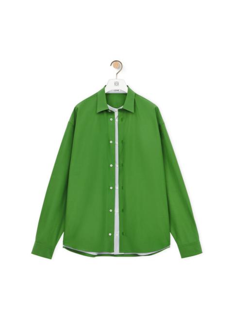Loewe Double layer shirt in cotton and silk