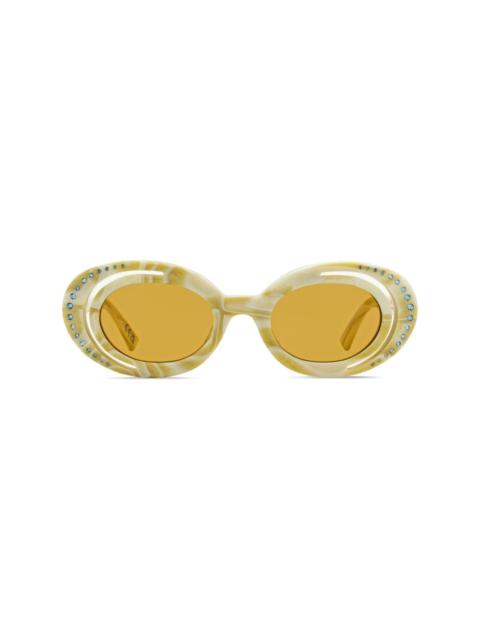 Marni Zion Canyon oval-frame sunglasses