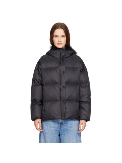 OPEN YY Green Tartan Blanket Puffer Down Jacket | REVERSIBLE