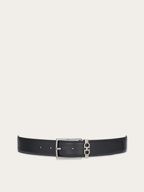 FERRAGAMO Reversible and adjustable Gancini belt