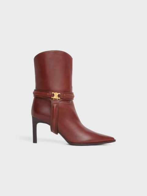 CELINE CELINE VERNEUIL TRIOMPHE HARNESS LOW BOOT in Calfskin