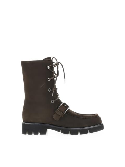 EMPORIO ARMANI Suede leather boots